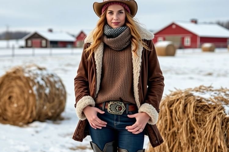 Cowgirl in Winter