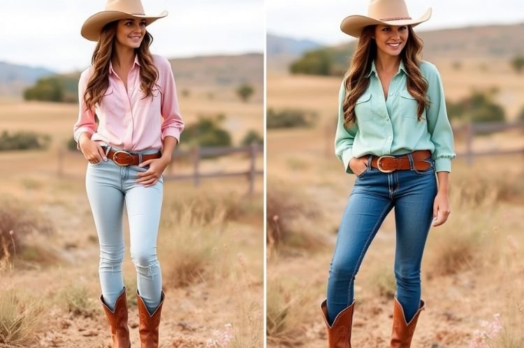 Cowgirl in Pastels