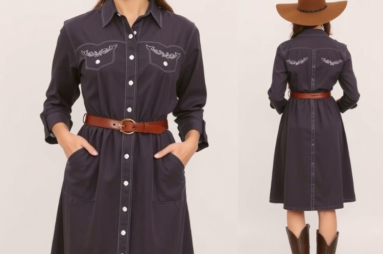 Western Shirt Dress