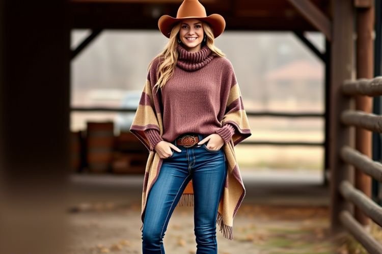 Layered Look with a Poncho